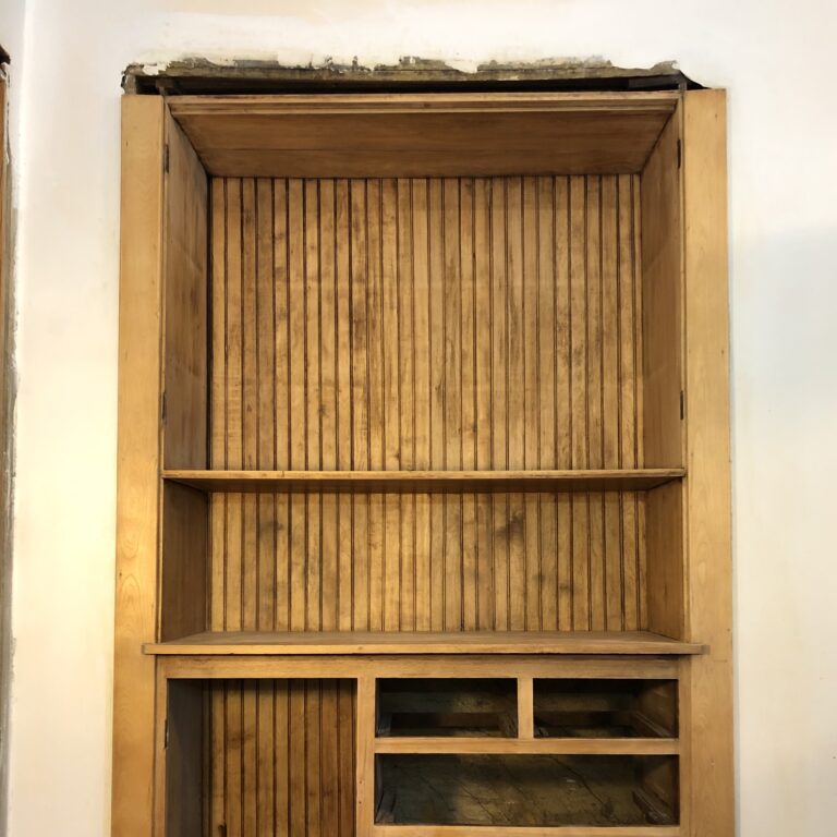 Hutch process image - stripped and ready for stain